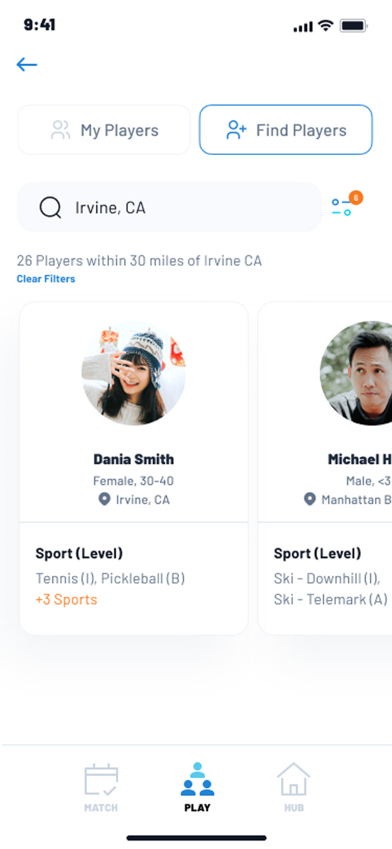 Play - Find a Player